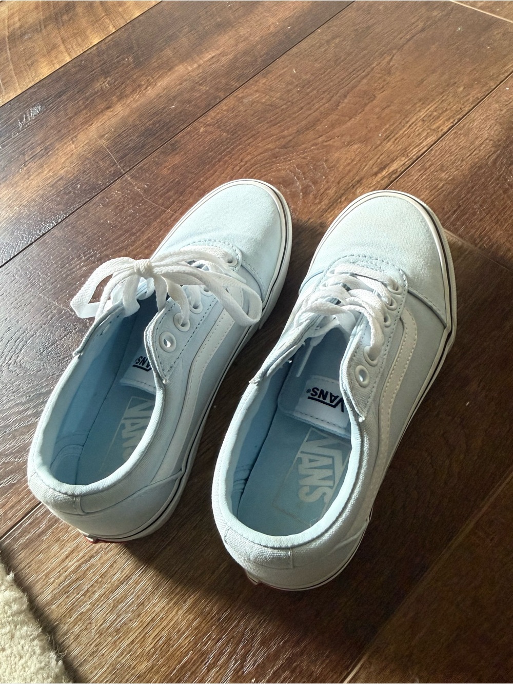 Vans Light Blue Low-Top Canvas Sneakers